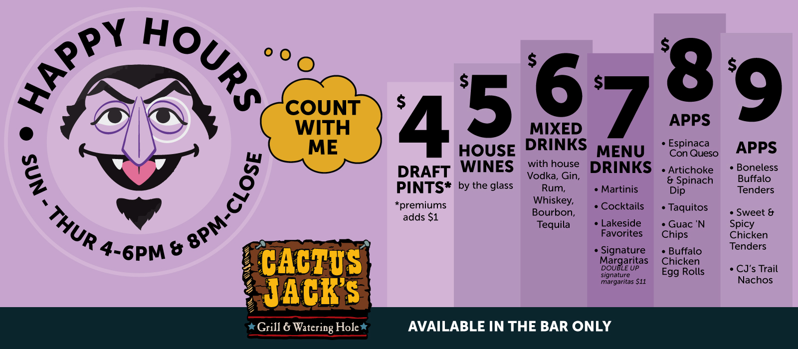Happy Hours at Cactus Jack's